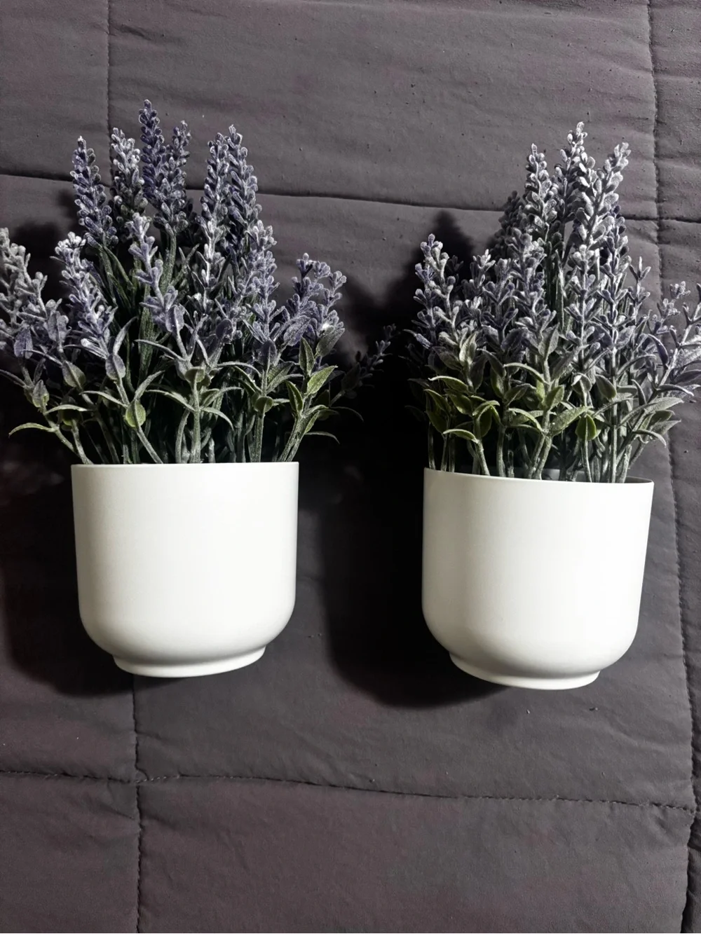 Target Lavender Faux Potted Plants in White Pots